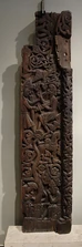 Carving from Hylestad Stave Church doorway (left side).