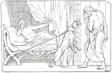 Billingr's girl, bitch, and Odin by Frølich