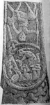 Detail of Loki's punishment from the Gosforth Cross.