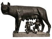 220px-She-wolf suckles Romulus and Remus