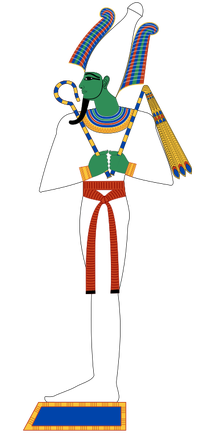 Osiris, the Egyptian god of agriculture.
