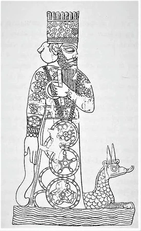 Babylonian representation of the national god Marduk, who the Babylonians and Assyrians envisioned as a prominent member of the Anunnaki