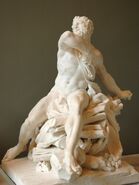 Herakles bål Coustou Louvre MR1809