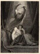 "Nestor Appearing in a Dream to Agamemnon" (1805) by Henry Fuseli