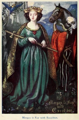 Morgan le Fay with Excalibur