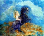Brunhild the Valkyrie by Odilon Redon.