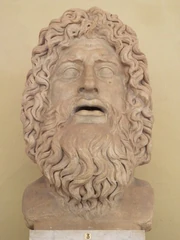 Head of Oceanus from Tivoli's second century Hadrian's Villa, Vatican Museum