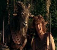 Satyr shown on the left and Faun shown on the right in The Chronicles of Narnia.