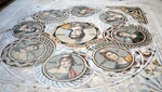 Hellenist mosaics uncovered in the year 2000 in Zeugma, Turkey by Ankara University. This mosaic depicts the nine muses.