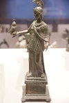 Ancient Bronze statuette of Athena, ca. 350 BCE.