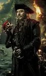Edward Teach/Blackbeard, portrayed by Ian McShane, in Pirates of the Caribbean: On Stranger Tides