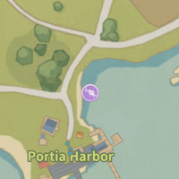 Portia Harbor Fishing Spot Map