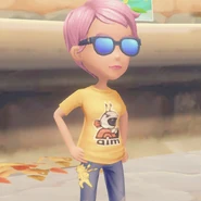 Peach's Amulet worn by the player