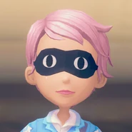 Sleep Mask worn by the player