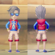 Sportswear and Sweatpants on a male character, as well as Golden Hairclip