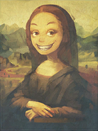 Based on "Mona Lisa" by Leonardi Da Vinci