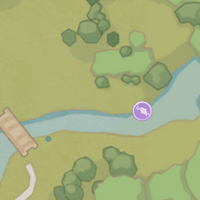 Bassanio Falls Fishing Spot Map