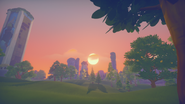 View at sunset