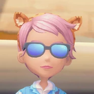 Leopard Hairclip worn by the player