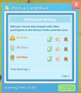 Portia Land Run, "Multiplayer" Rankings (3/2019)
