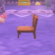 Side view of small chair
