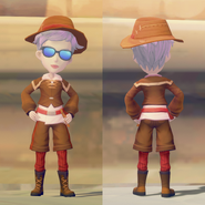 Meidi Traditional Garment Top, Meidi Traditional Garment Bottom, and Meidi Traditional Hat on a male character