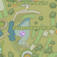 Collapsed Wasteland Fishing Spot Map