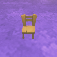 Small chair dyed yellow