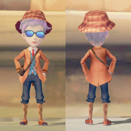 Innocent Memory Top, Innocent Memory Bottom, and Innocent Memory Fedora on a male character; a set based off Ginger's alternate outfit