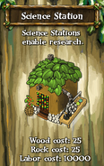 Construction information for the science station