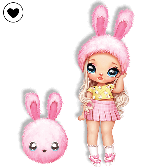 Fashion Doll Na Na Na Surprise 2-in-1 Aspen Fluff with Zippered Plush Bunny  POM : : Toys & Games