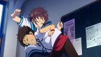 Hikari gets hit