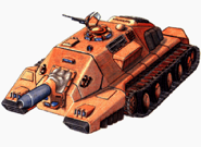 AssaultEnemy1.png (65 KB) Tank Type 1 (1型戦車) - An orange-colored whippet enemy tank. 100 Points.
