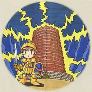 Gil in front of The Tower of Druaga.