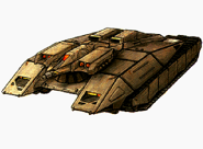 Tank Type 7A (7型戦車A) - A heavy main-force tank armed with a rotating turret. Fires two missiles at once. 2500 Points.