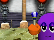 A ghost with the Blue Crystal Rod in Namco Museum Vol. 4