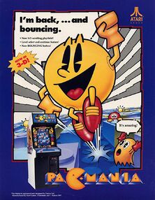 Pac mania atari flyer