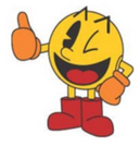 Pac-Man giving thumbs up.