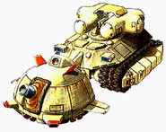 Underwater Tank Type 4 (4型水中戦車) - Two tanks coupled for amphibious use. The front tank can fly. 1500 Points for each tank.