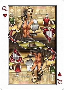 Playing Cards card Queen of Hearts
