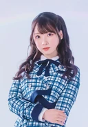 Uta promoting 22/7's ninth single "Kumorizora no Mukou wa Hareteiru" (2022)