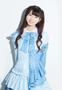 Moe promoting 22/7's fifth single "Muzui" (2020)