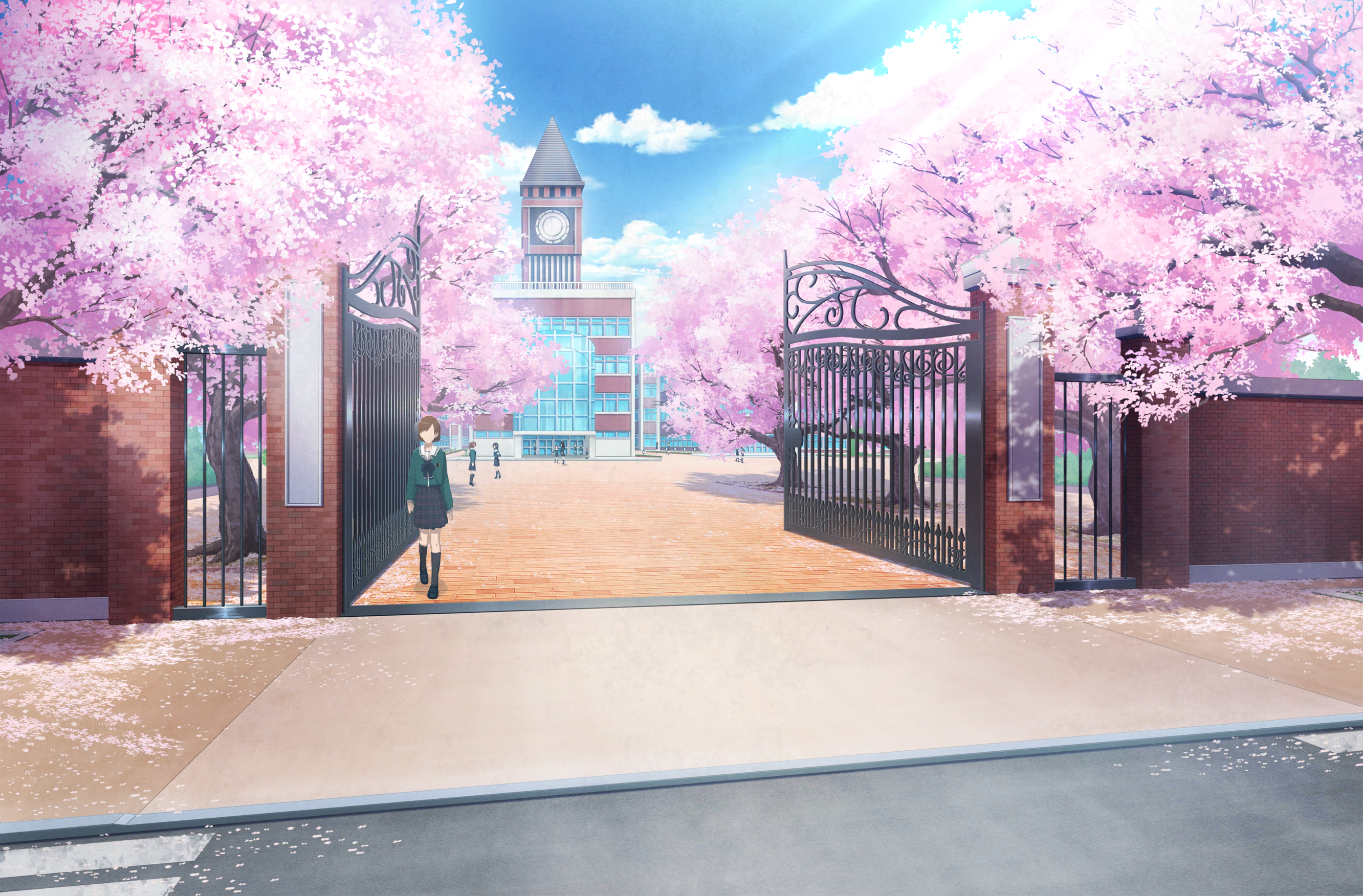 anime school gate