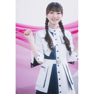 Moe promoting 22/7's eleventh single "Boku wa Konya, Deteiku" (2023)