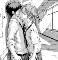 Shinichi kisses Ryu