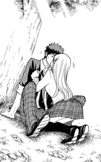 Urara and Ryu's first kiss as a couple