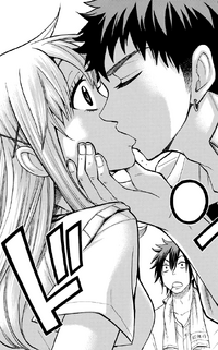 Urara kisses Ryu in front of Kentaro