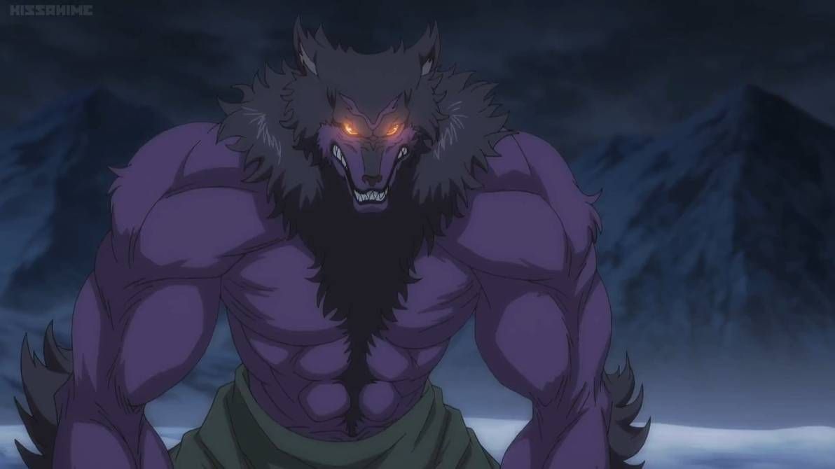 scary wolf anime