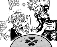 Meliodas and Ban sings Wild's song to Hawk