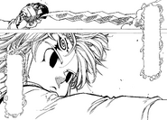Meliodas stopping Gilthunder's attack with just his fingers
